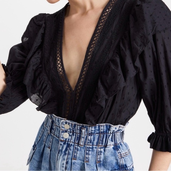 Farm Rio V-Neck Ruffled Bodysuit - Picture 3 of 4